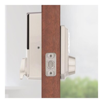Kwikset Home Connect 620 Smart Lock, Z-Wave 700 Long Range, Traditional with Deadbolt, Satin Nickel